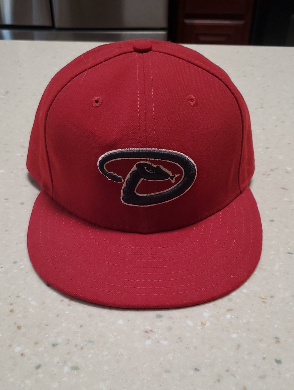 Red Fitted Baseball Cap